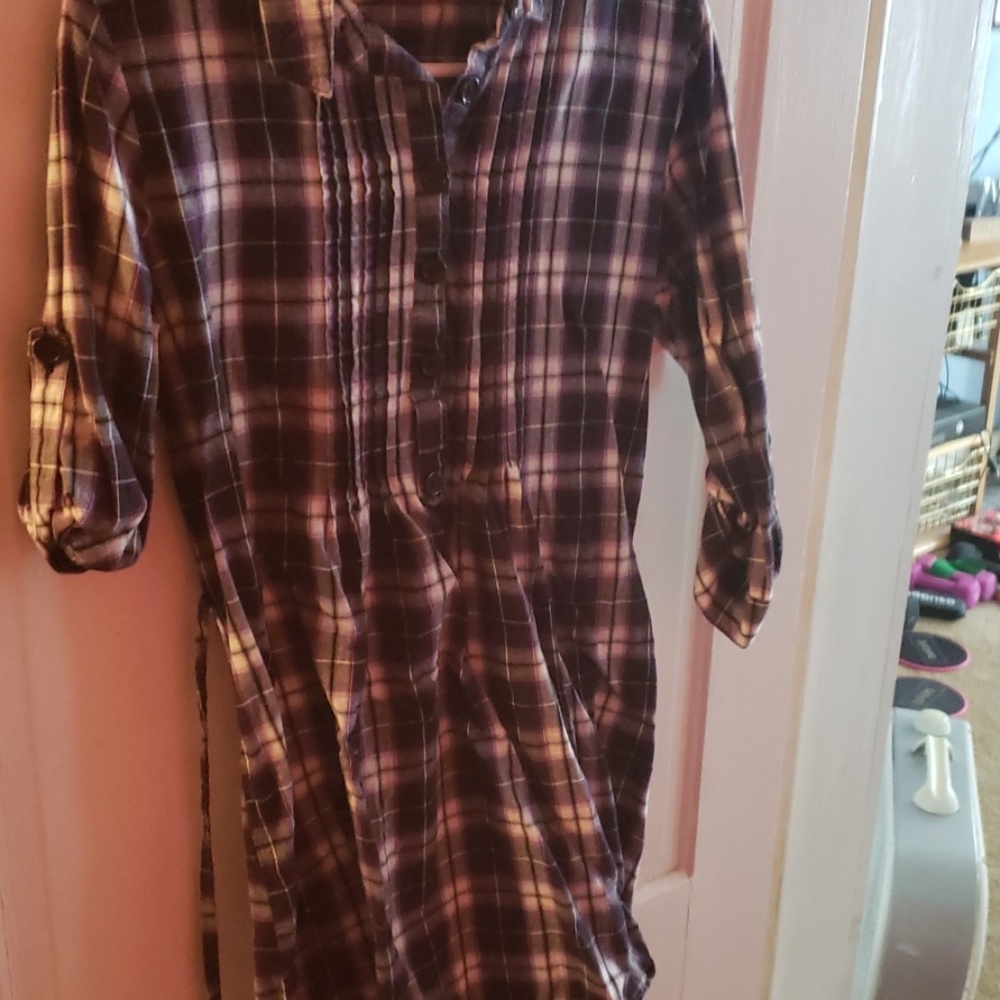Plaid tunic